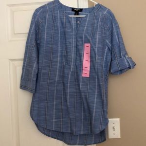 Chambray type blouse